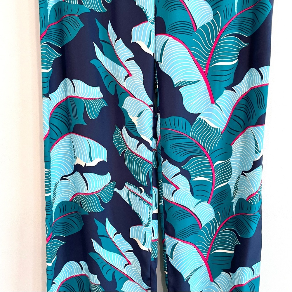 Lucky Brand by Dale Hope Silk Tropical Leaf Pants - Picture 3 of 11
